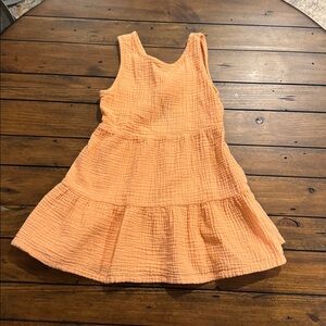 Cat & Jack Peach/Tangerine Textured Tank Top